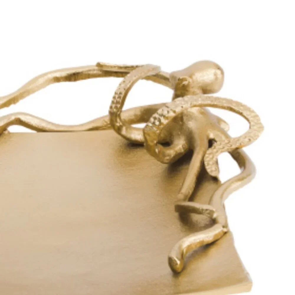 SPI 15x12in Large Cast Aluminum Octopus Dish